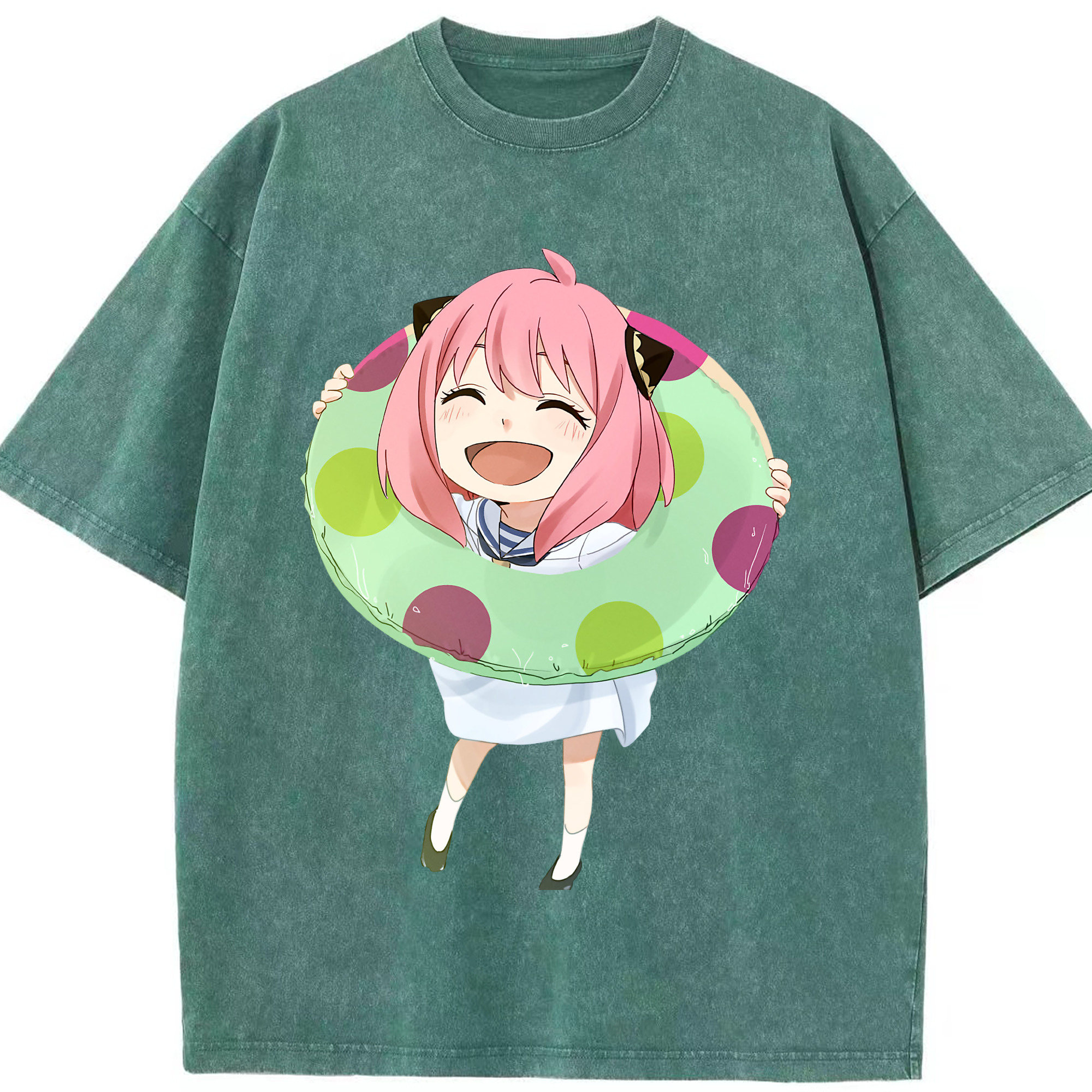 （画像用） SPY×FAMILY间谍家家酒 綿100% ヴィンテージ風 半袖Tシャツ（フロントプリント）